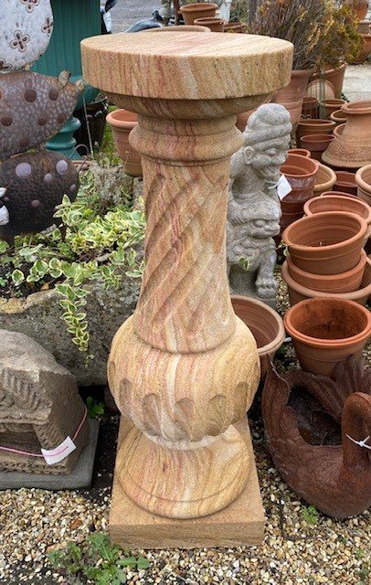 Wells Reclamation Natural stone carved plinth