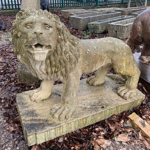 Wells Reclamation Weathered natural stone Lion