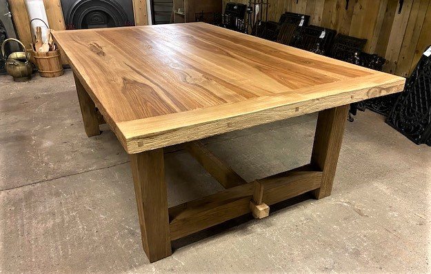Rustic Oak Refectory Tables (2.1m x 1.3m)