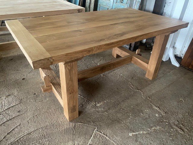 Wells Reclamation Rustic Oak Refectory Table (1.8m x 0.9m)