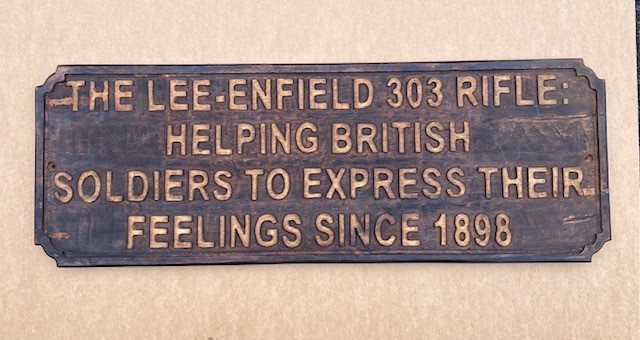 Wells Reclamation Wooden sign  (Lee Enfield)