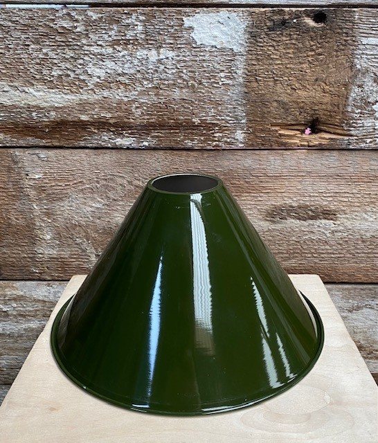 Wells Reclamation Industrial Green Metal Lampshade