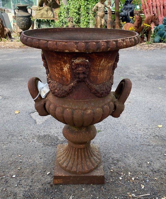 Wells Reclamation Rustic Cast Iron Urn