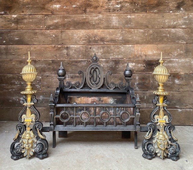 Wells Reclamation Ornate Antique French Fireplace c1870