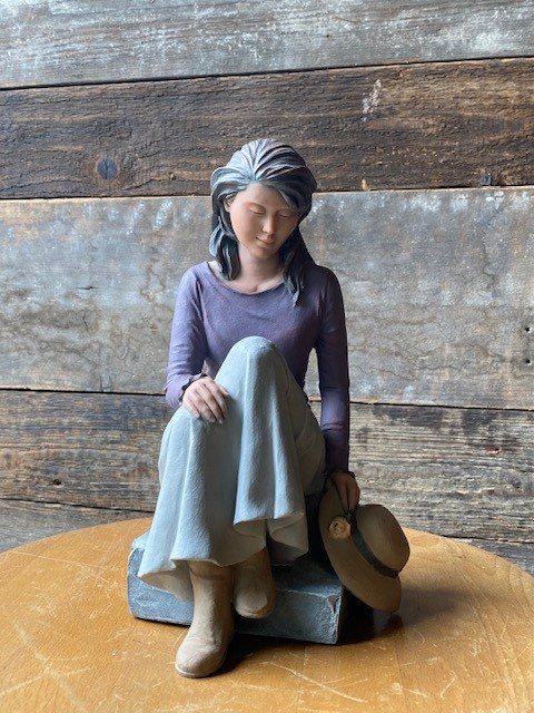 Wells Reclamation Collectible Elisa Figure 'Woman On Steps'