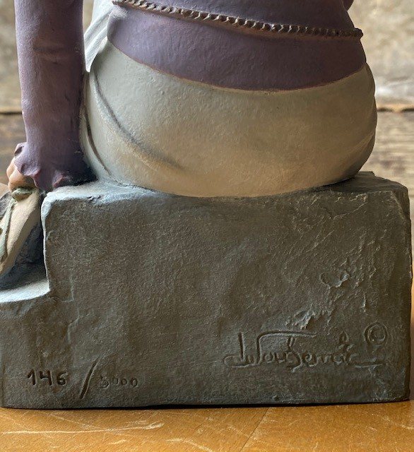 Collectible Elisa Figure 'Woman On Steps' Wells Reclamation