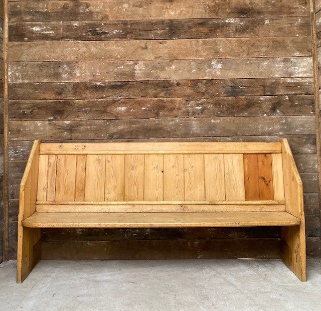 Wells Reclamation Vintage Waxed Pine Pew
