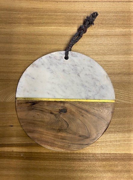 Wells Reclamation Marble & Wood Cheese Board