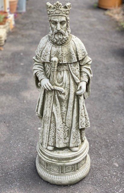 Wells Reclamation Stone Statue (King Arthur)