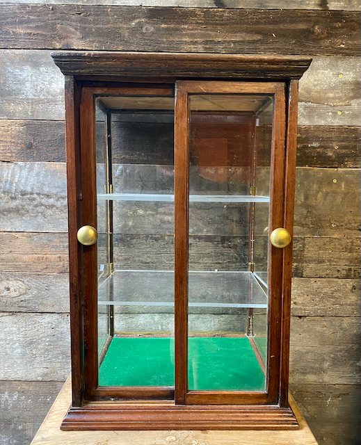 Wells Reclamation Antique Early 20th Century Mahogany Display Cabinet