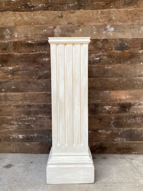 Wells Reclamation Handmade Large Painted Indoor Wooden Plinth