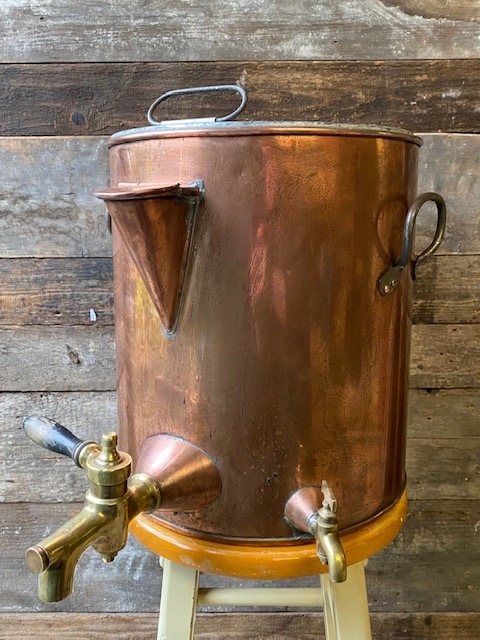 Wells Reclamation 1920's Copper Beverage Dispenser