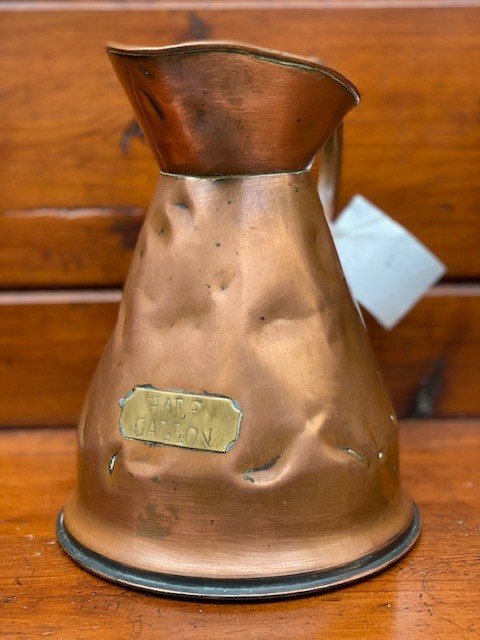 Wells Reclamation Early 19th Century Half Gallon Copper Jug