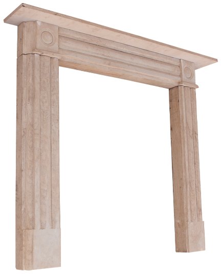 Wells Reclamation Stone Fireplace (Georgian)