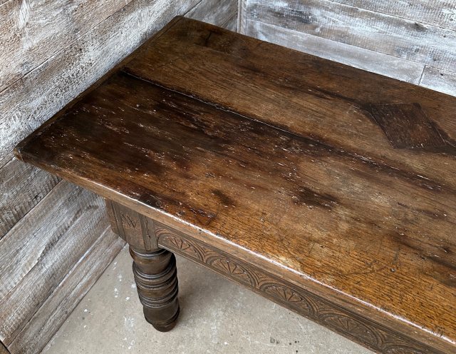 Antique wooden kitchen table deals