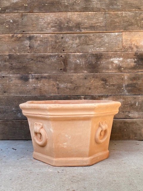 Wells Reclamation Fine Italian Decorative Terracotta Planter (Octagon)