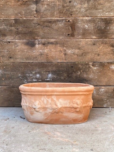 Wells Reclamation Fine Italian Decorative Terracotta Planter (Leaf)