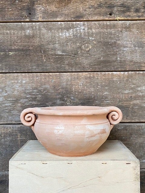 Fine Italian Decorative Terracotta Pot (Small Scrolls)