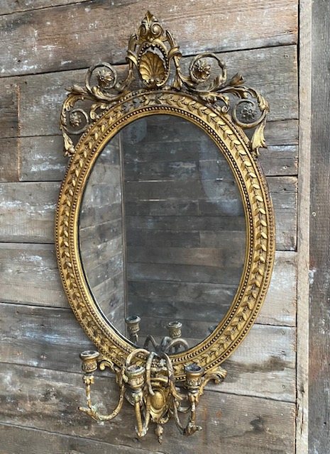 Wells Reclamation Antique 19th Century Gilt Decorative Mirror