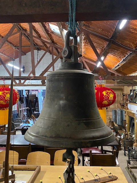 Wells Reclamation Unique Antique USS Canopus Ships Bell