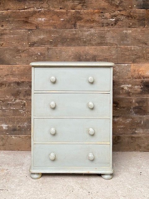 Wells Reclamation Rustic Painted Pine Chest Of Drawers