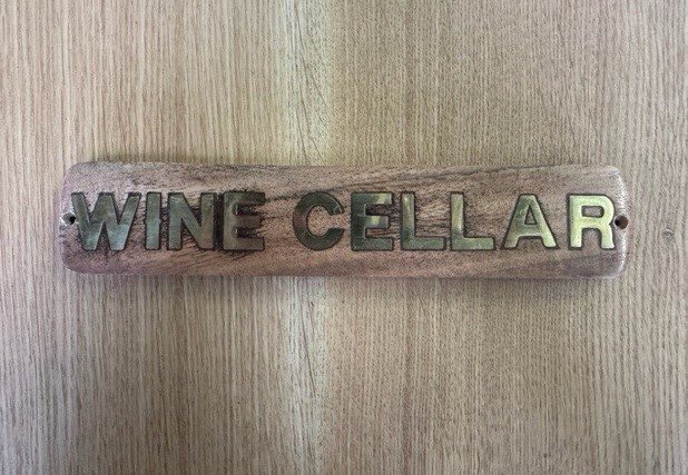 Wells Reclamation Wooden Sign (Wine Cellar)