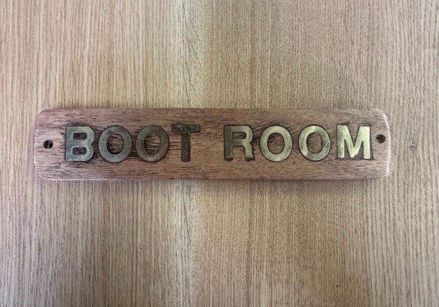 Wooden Sign (Boot Room)