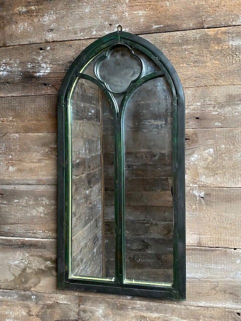 Rustic Decorative Outdoor Mirror (Single Gothic)