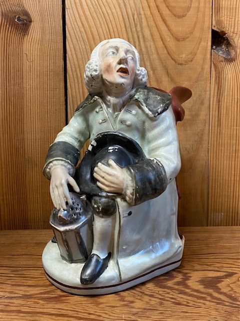 Wells Reclamation Antique 19th Century Staffordshire 'Night Watchman' Figure