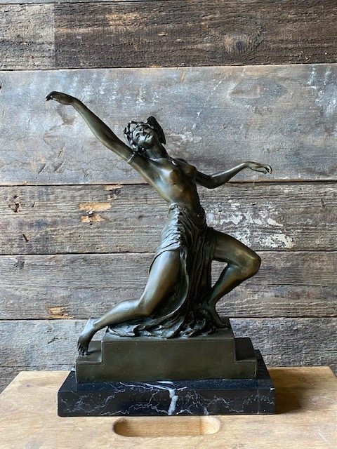 Wells Reclamation Fine 19th Century Bronze Ballerina Sculpture