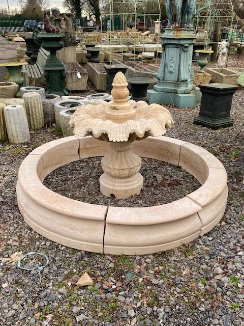 Natural Stone Fountain with Surround (Imperial)