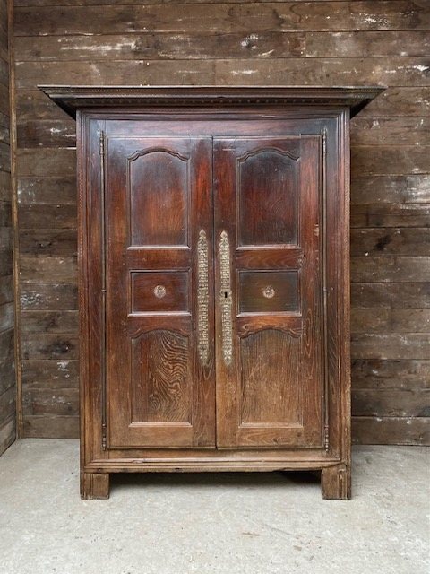 Antique 18th Century French Oak Housekeepers Cupboard