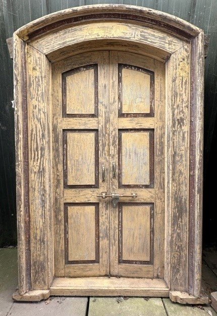 Large Arched Teak Doors