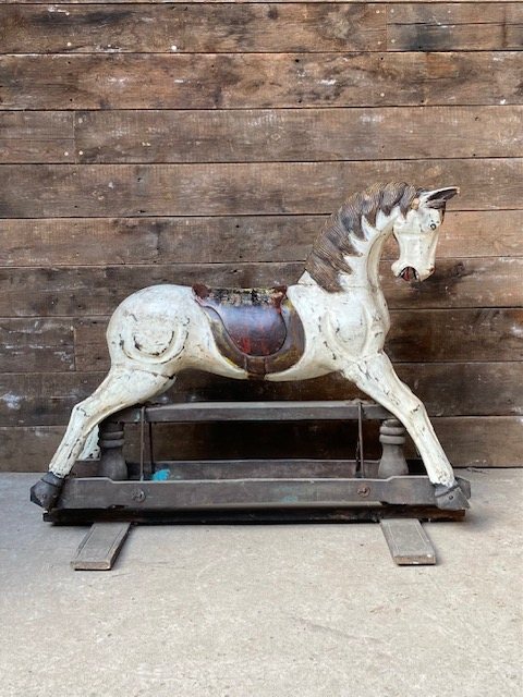 Antique Victorian Children's Rocking Horse