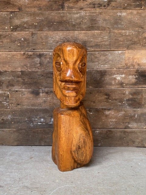 Stunning Hand Carved African Art Sculpture By Mwebe Expedito