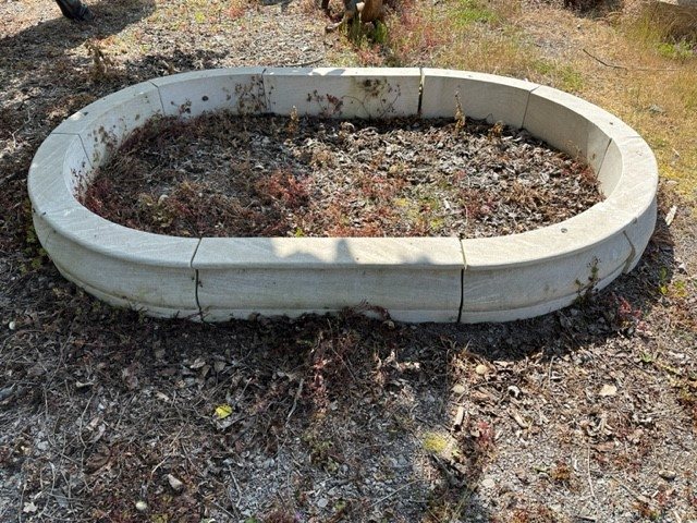 Oval Natural Stone Pond Surround