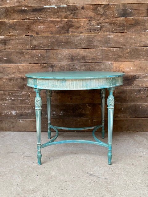 19th Century Painted Mahogany Round Table