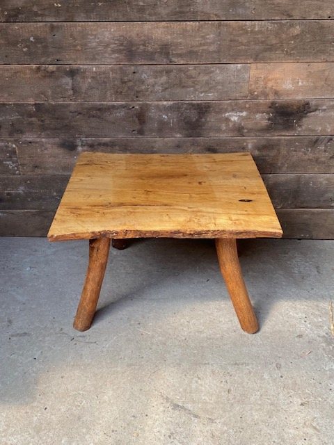 Unique Mid Century Rustic Wood Coffee Table