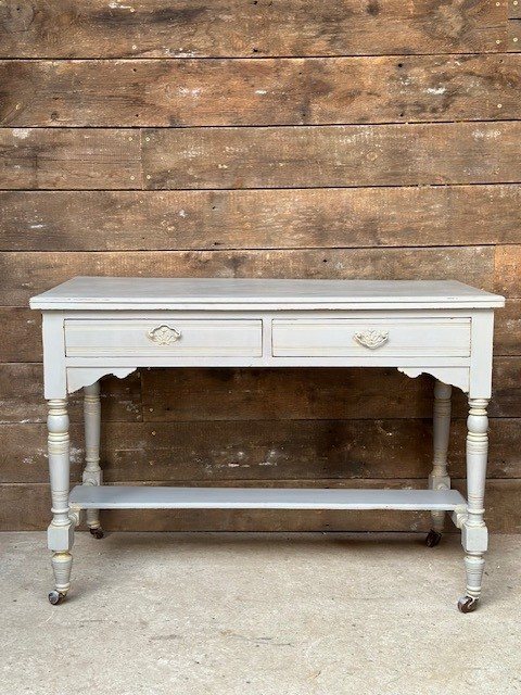 Painted Edwardian Mahogany Desk