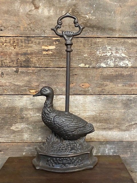 Victorian Style Cast Iron Duck Doorstop