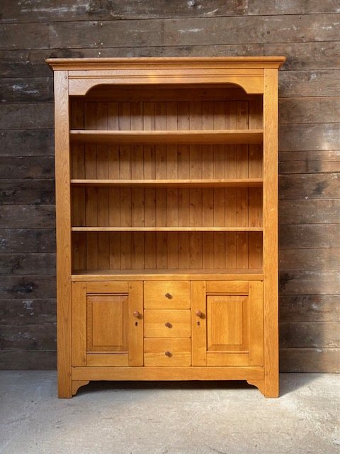 Contemporary Quality Solid Oak Bookcase
