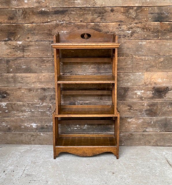 Fabulous Victorian 19th Century Arts & Crafts Small Oak Bookcase