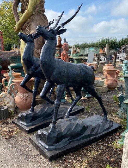 Beautiful Cast Iron Majestic Stag Statue