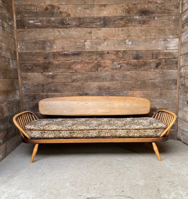 Vintage Ercol Elm & Beech Studio Couch