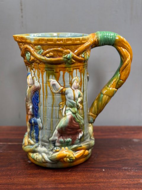 Vintage Majolica Style Jug