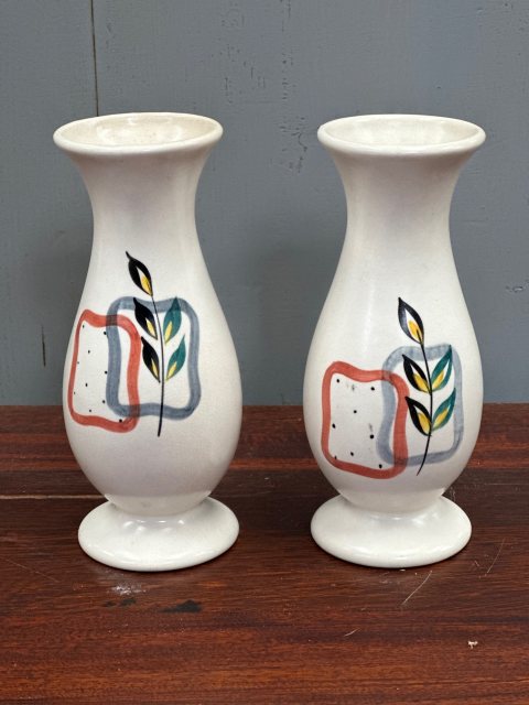 Pair of Small 1950's Piazza Ware Vases