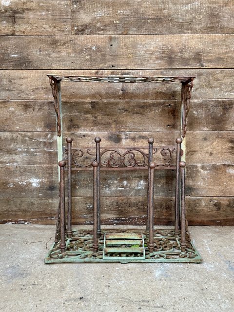 Vintage Cast Metal Large Boot Stand & Scraper