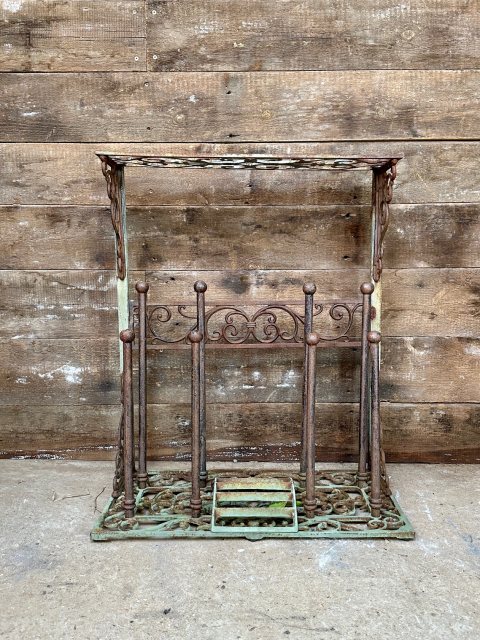 Vintage Cast Metal Large Boot Stand & Scraper