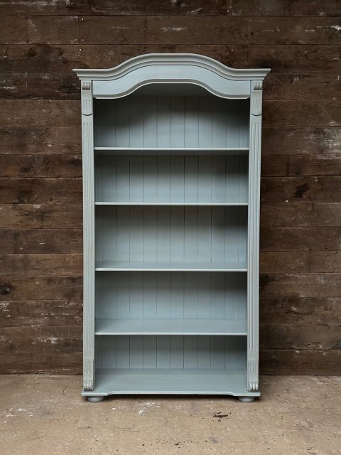 Contemporary Painted Pine Large Decorative Bookcase