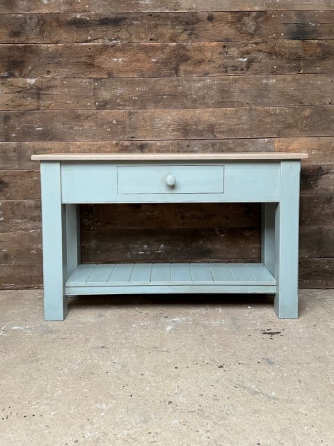 Contemporary Painted Oak Console Table